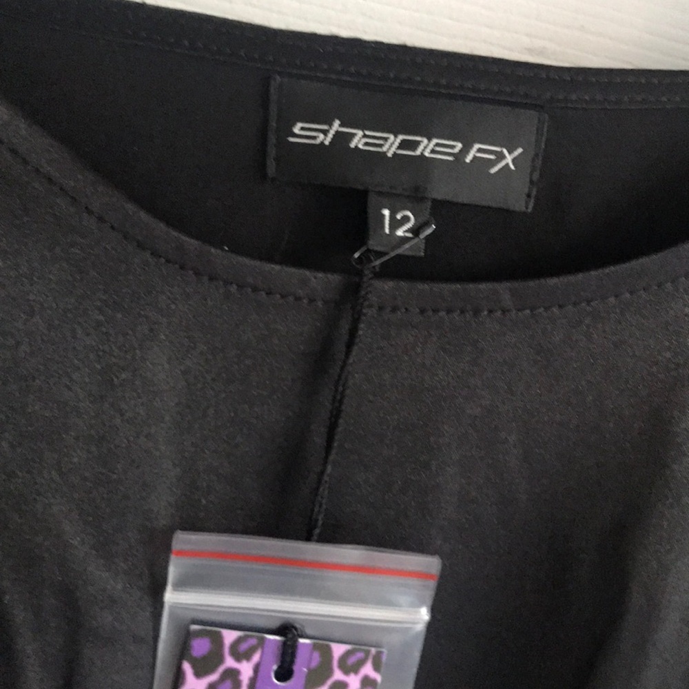 NWT silky black blouse 12 - Picture 2 of 8
